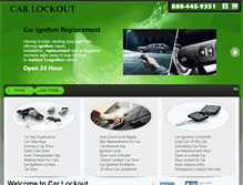 Tablet Screenshot of car--lockout.com